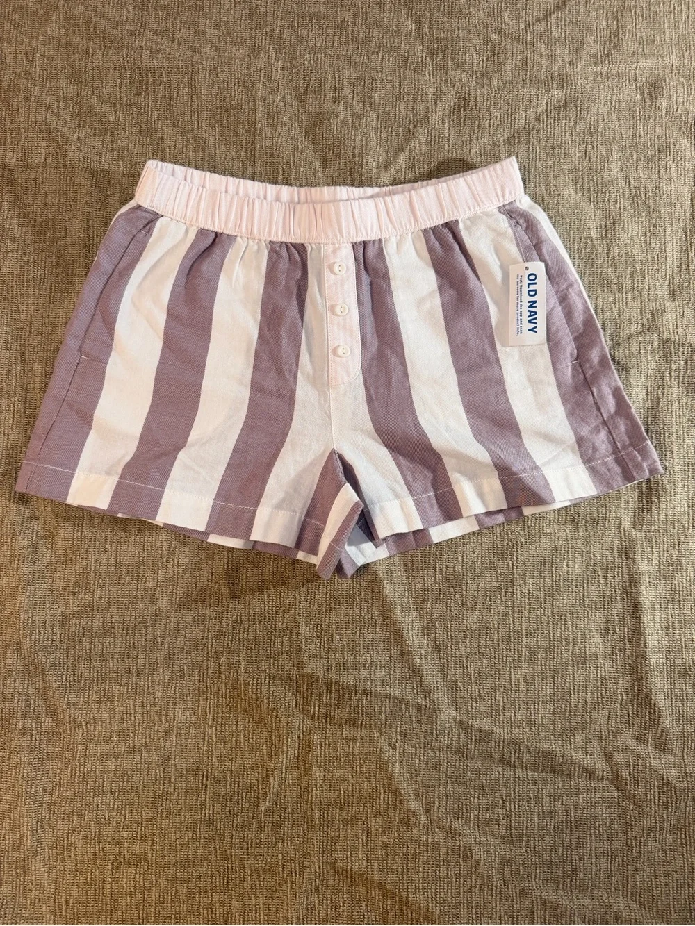 NWT Old Navy Striped Elastic Waist Shorts - Girls Size M (8)